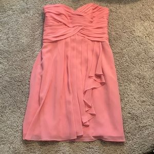 David’s Bridal bridesmaid dress, Blush type color, size 8